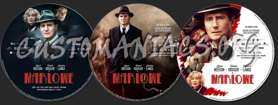 Marlowe (2022) blu-ray label