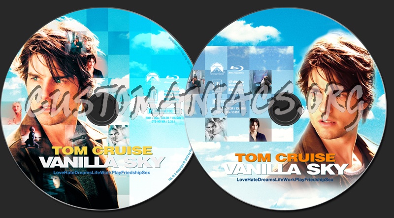 Vanilla Sky (2001) blu-ray label