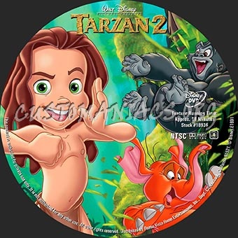 Tarzan 2 dvd label