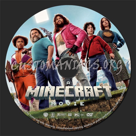 A Minecraft Movie (2025) dvd label
