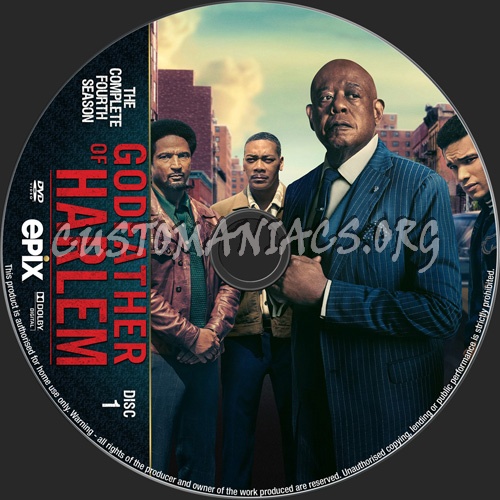 The Godfather Of Harlem Season 4 dvd label