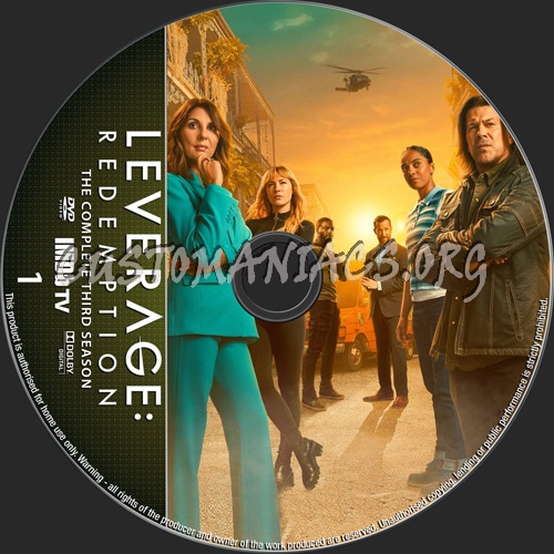 Leverage Redemption Season 3 dvd label