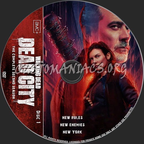 The Walking Dead:Dead City Season 2 dvd label