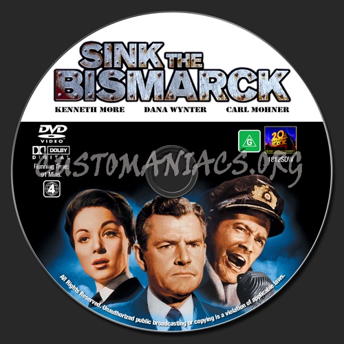 Sink The Bismarck dvd label
