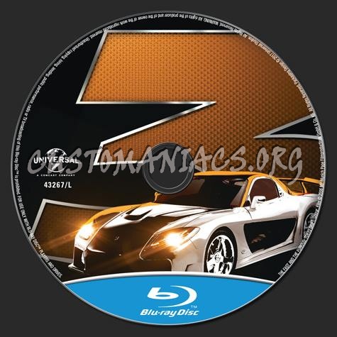 The Fast and the Furious Tokyo Drift blu-ray label