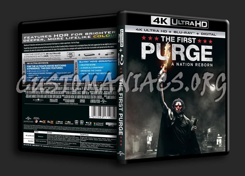 The First Purge 4K blu-ray cover