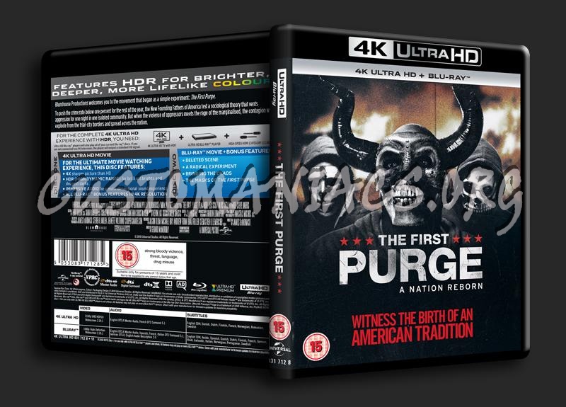 The First Purge 4K blu-ray cover