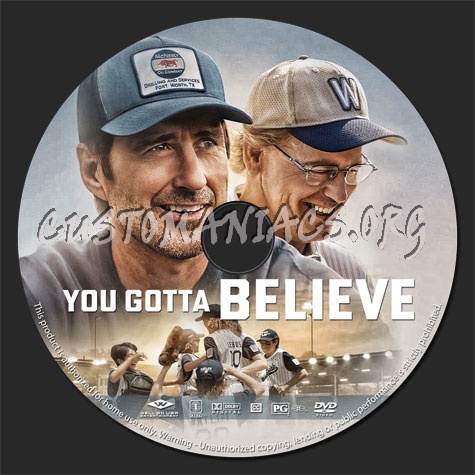 You Gotta Believe (2024) dvd label