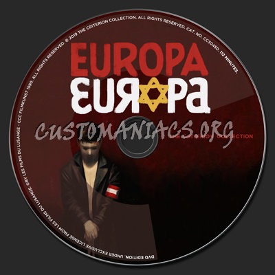 985 - Europa Europa dvd label