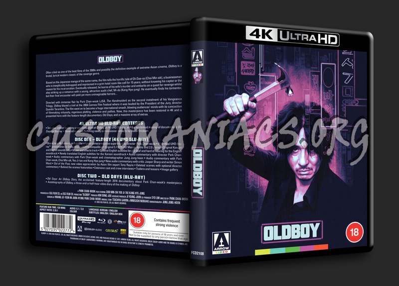 Oldboy 4K blu-ray cover