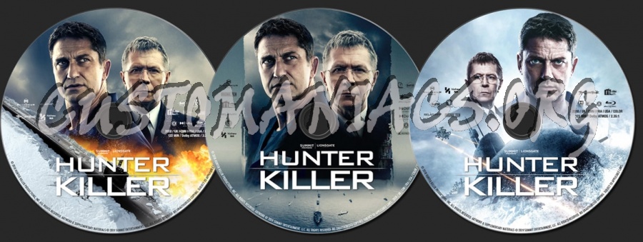 Hunter Killer (2018) blu-ray label