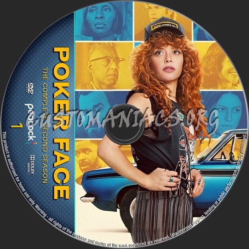 Poker Face Season 2 dvd label