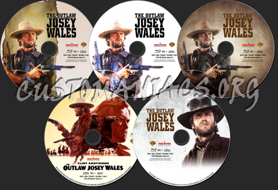 The Outlaw Josey Wales (1976) blu-ray label