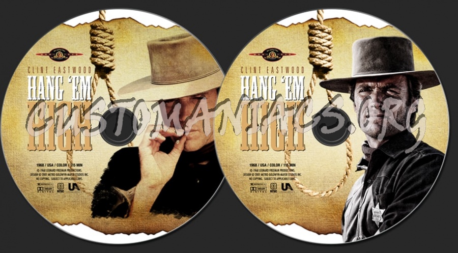 Hang 'Em High (1968) dvd label