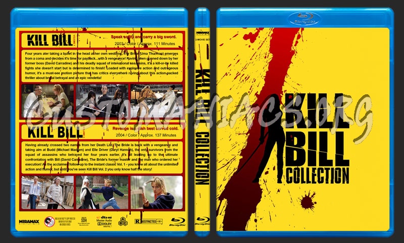 Kill Bill Collection blu-ray cover