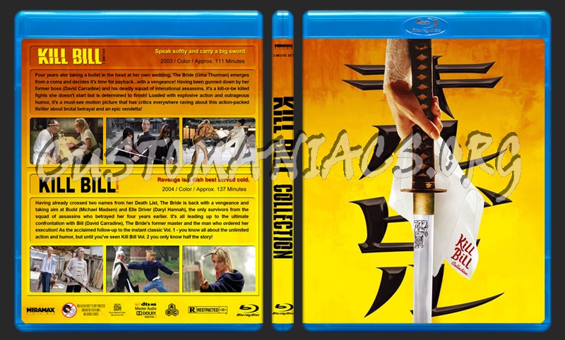 Kill Bill Collection blu-ray cover