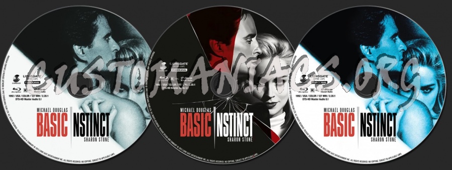 Basic Instinct (1992) blu-ray label