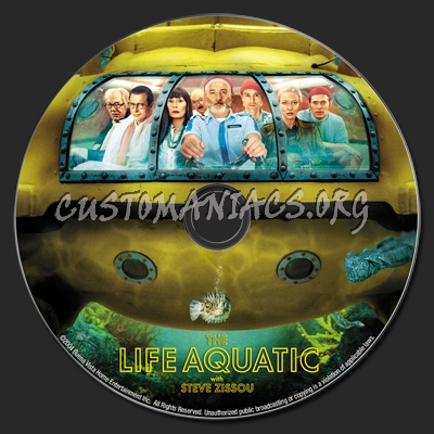 The Life Aquatic with Steve Zissou dvd label