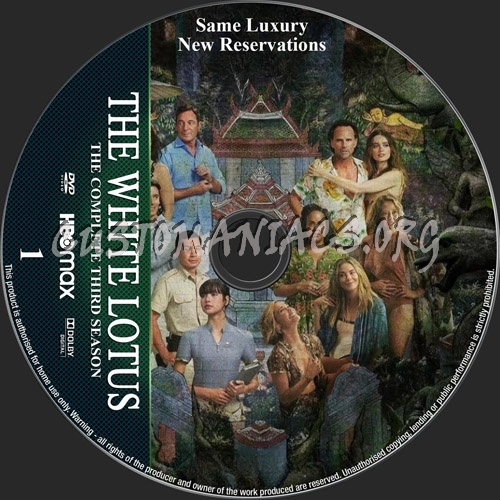 The White Lotus Season 3 dvd label