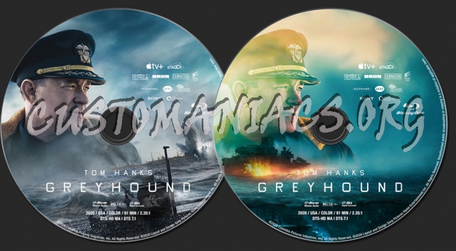 Greyhound (2020) blu-ray label