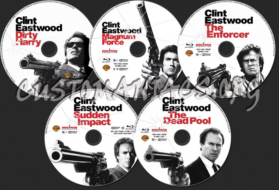 Dirty Harry Collection (1971 - 1988) blu-ray label