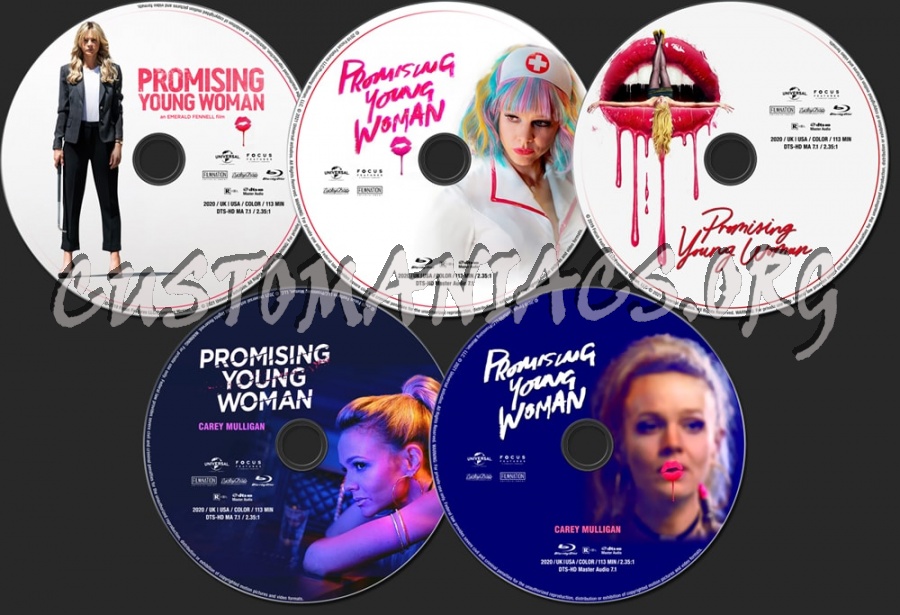 Promising Young Woman (2020) blu-ray label