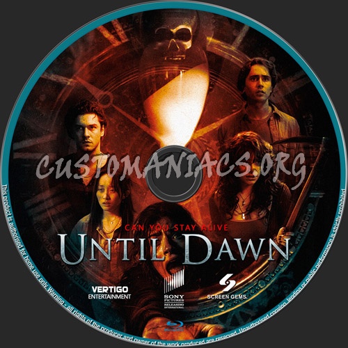 Until Dawn blu-ray label