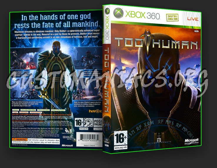 Too Human dvd cover
