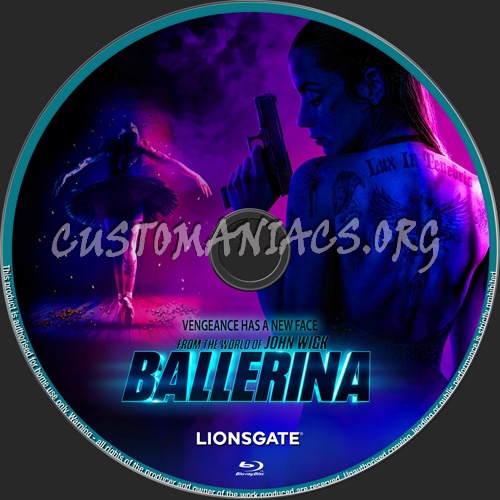 Ballerina:From The World Of John Wick blu-ray label