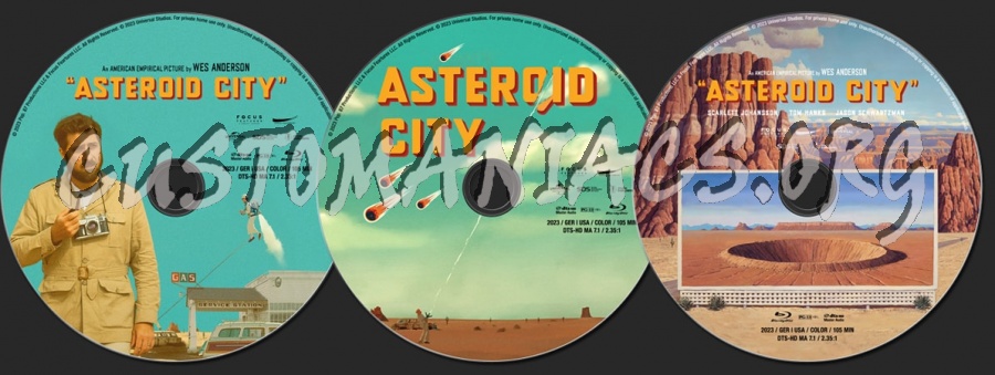 Asteroid City (2023) blu-ray label