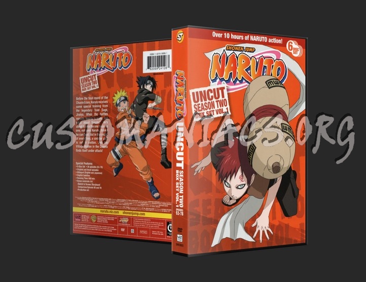 Naruto Season 2 Box Set Vol 1 dvd cover