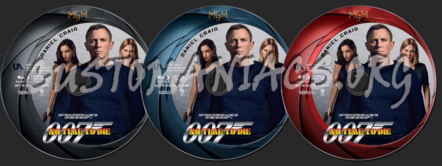 No Time to Die (2021) - Daniel Craig 5-Film Collection blu-ray label