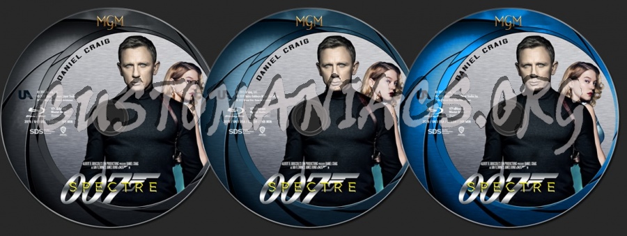 Spectre (2015) - Daniel Craig 5-Film Collection blu-ray label