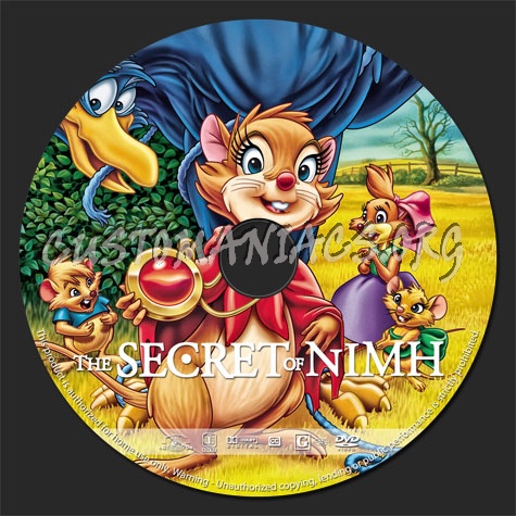 The Secret of Nimh (1982) dvd label