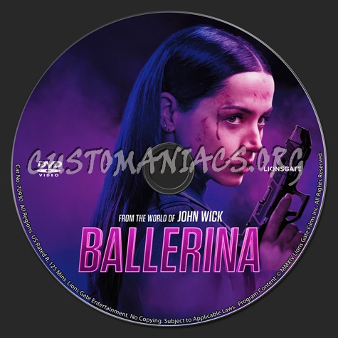 From the World of John Wick: Ballerina dvd label