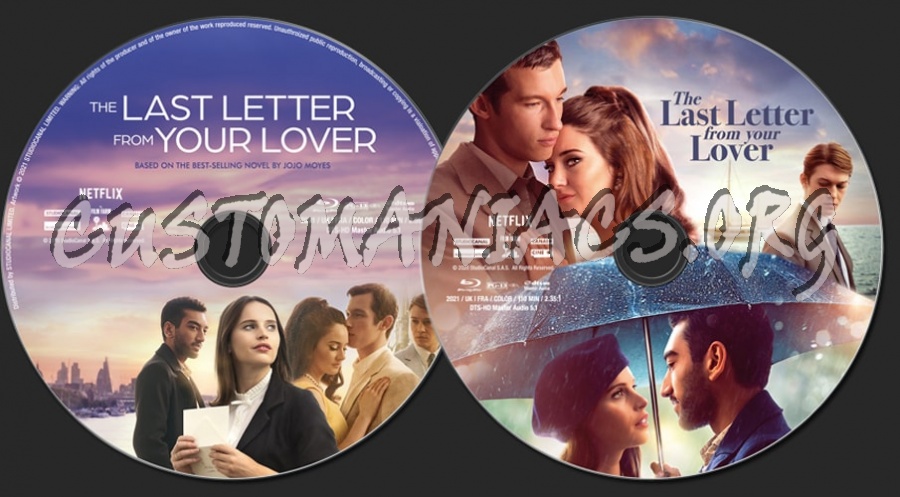 The Last Letter from Your Lover (2021) blu-ray label