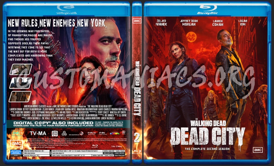 The Walking Dead:Dead City Season 2 blu-ray cover
