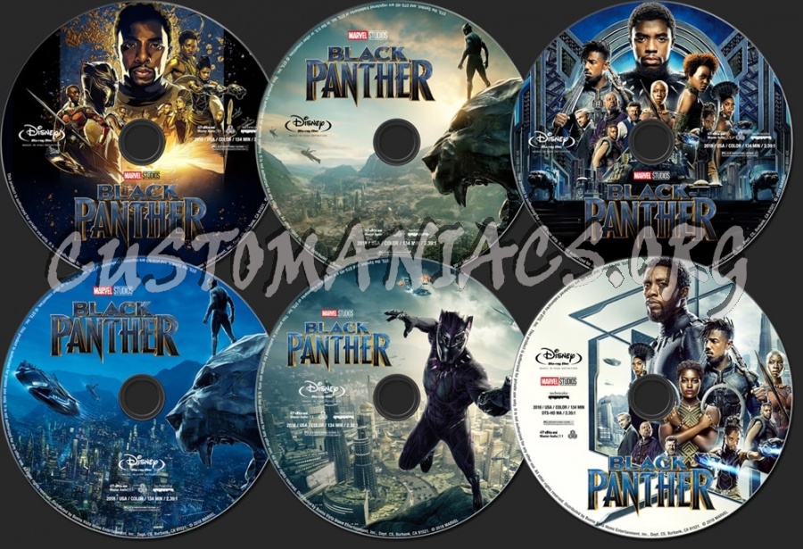 Black Panther (2018) blu-ray label