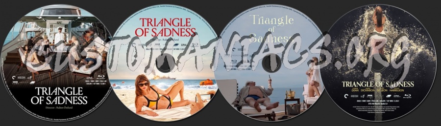 Triangle of Sadness (2022) blu-ray label