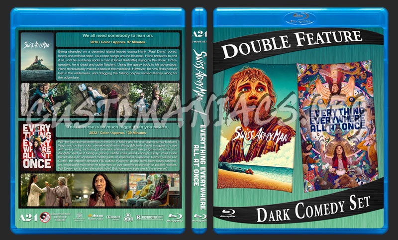 Swiss Army Man / Everything Everywhere All at Once Double Feature blu-ray cover