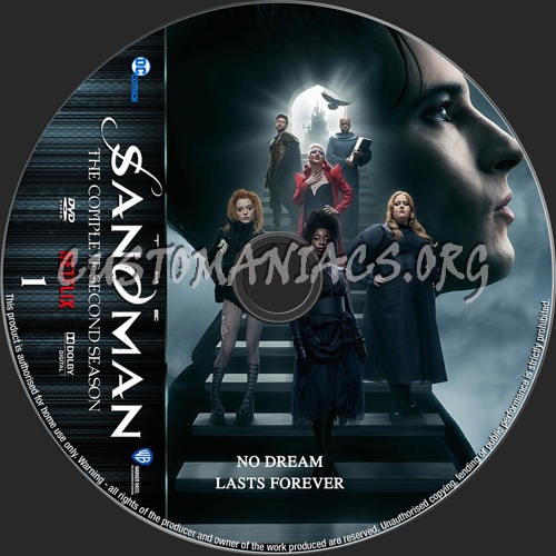 The Sandman Season 2 dvd label