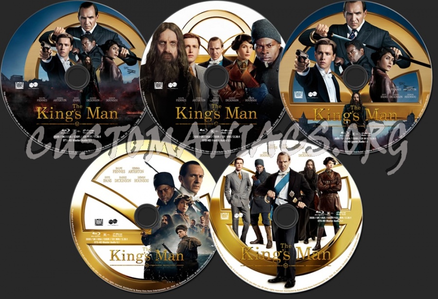 The King's Man (2021) blu-ray label