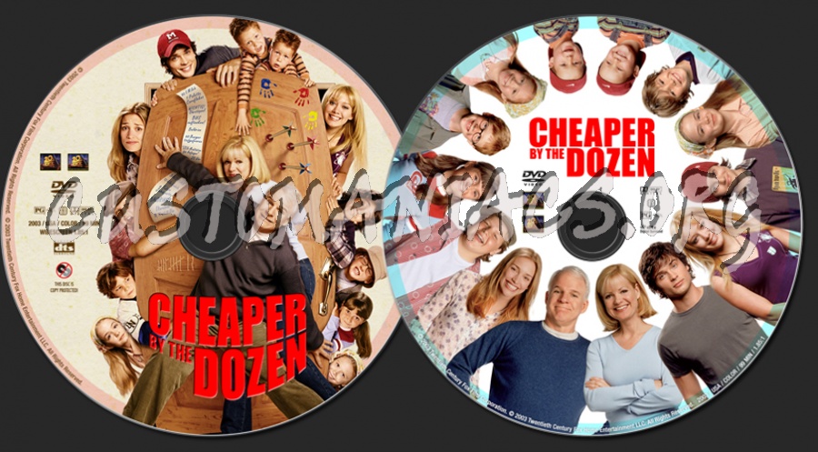 Cheaper by the Dozen (2003) dvd label