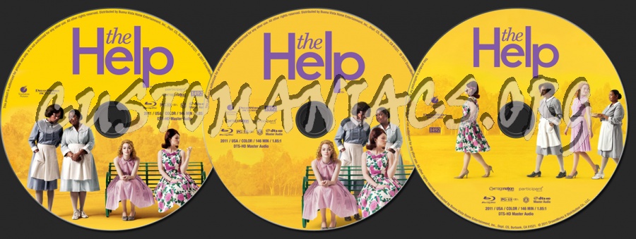 The Help (2011) blu-ray label