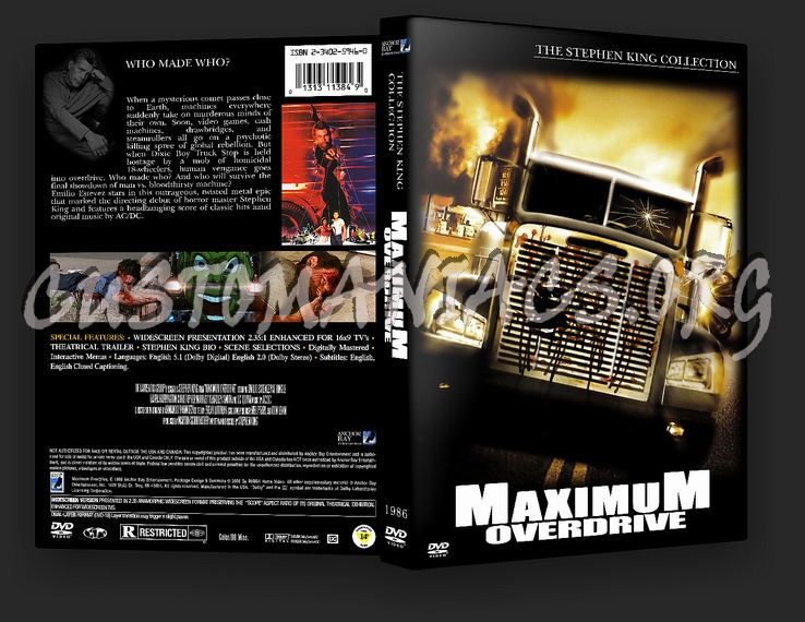 Maximum Overdrive dvd cover