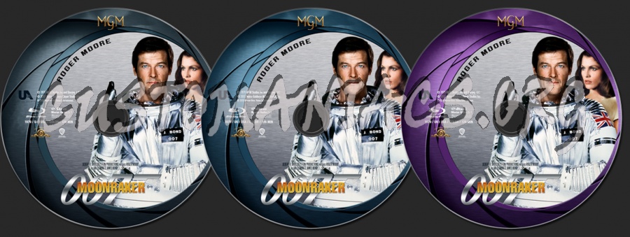 Moonraker (1979) - 007: Roger Moore Collection blu-ray label