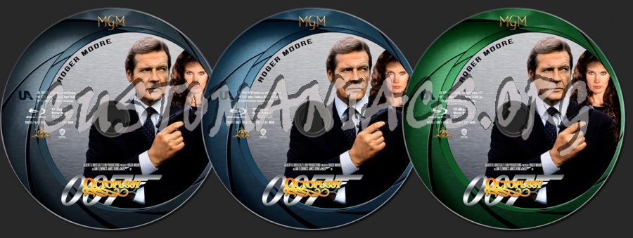 Octopussy (1983) - 007: Roger Moore Collection blu-ray label