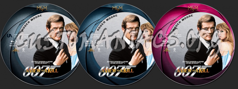 A View to a Kill (1985) - 007: Roger Moore Collection blu-ray label