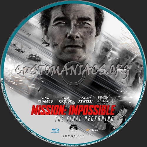 Mission Impossible The Final Reckoning blu-ray label
