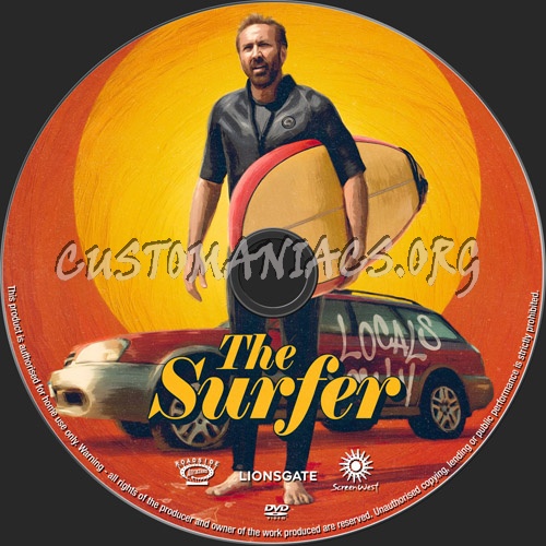 The Surfer dvd label